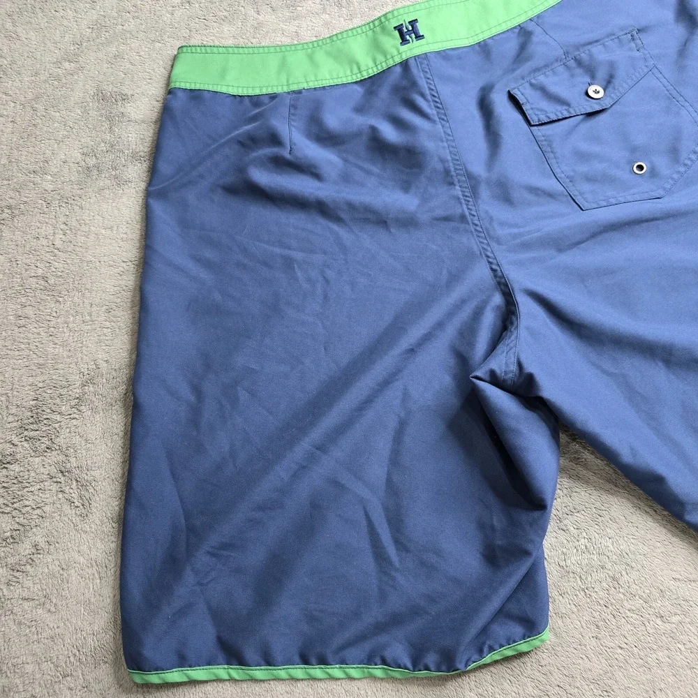 Howler Brothers Board Shorts Mens 36 Navy Green Logo 10